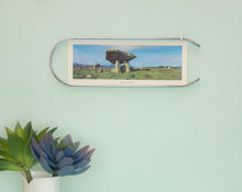Load image into Gallery viewer, Caliper modern picture frame in silver, hung sideways with two included hooks.
